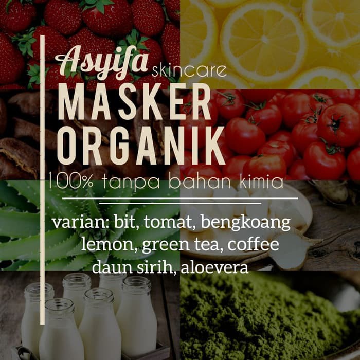 Masker organik 100% halal dan aman tidak mengandung bahan kimia bahan  kimia448 | Shopee Indonesia