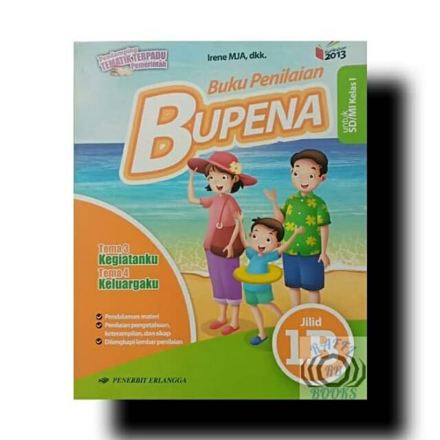 Paket Buku Bupena 1a Dan 1b Kelas 1 Sd Mi Erlangga Shopee Indonesia