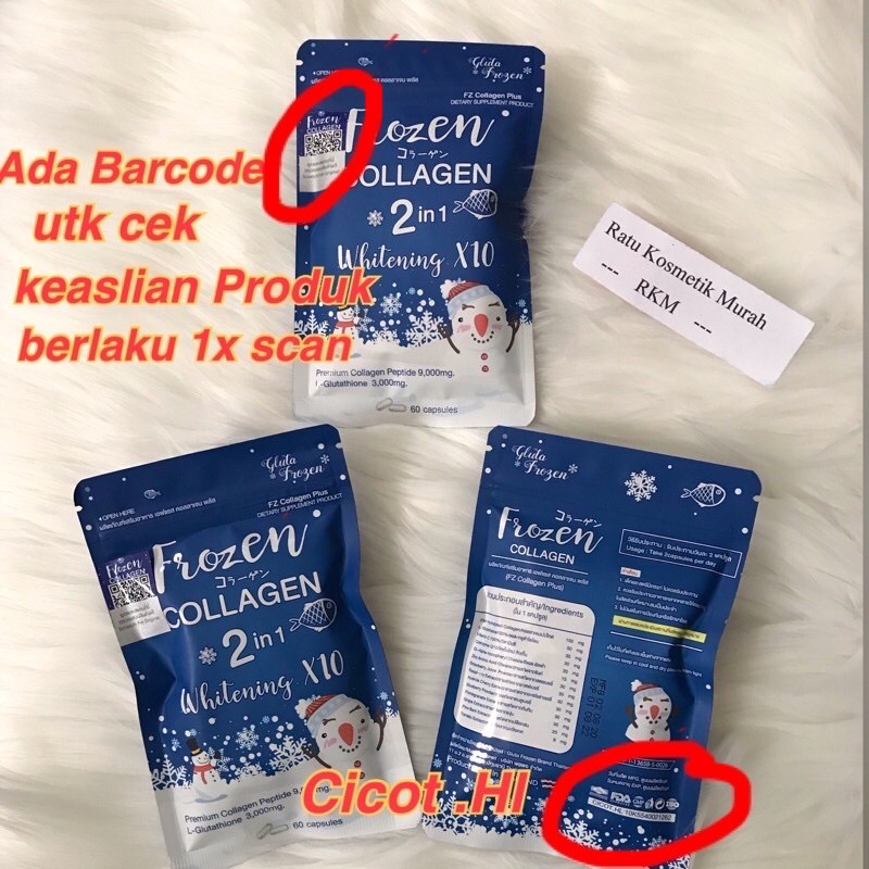 Kegunaan penting dalam mengonsumsi frozen collagen · membantu untuk melindungi kulit dari paparan sinar matahari · menjadikan kulit di seluruh . Jual Ready Frozen Collagen 60 Kapsul Barcode Stok Terbaru Pemutih Wajah Badan Alami Indonesia Shopee Indonesia