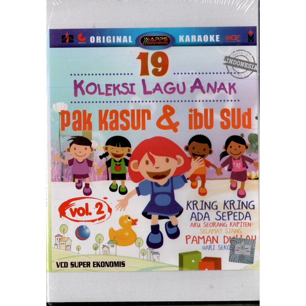 VCD KARAOKE 19 KOLEKSI LAGU ANAK PAK KASUR &amp; IBU SUD (ORIGINAL) | Shopee  Indonesia