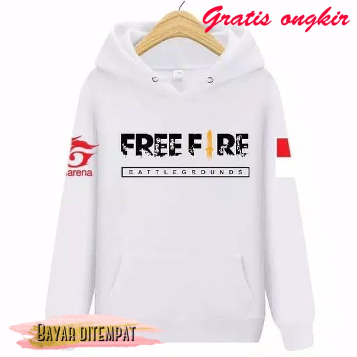Ada dua bundle gratis yang dibagikan garena free fire. Sweater Distro M L Logo Cewek Cowok Anime Premium Murah Jaket Keren Free Fire Hitam Putih Merah Anak Shopee Indonesia