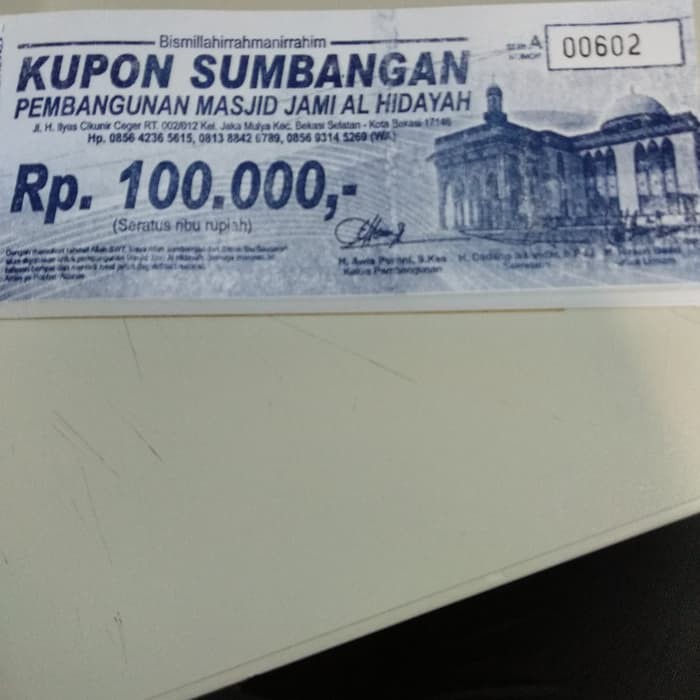 Setiap wajib pajak pembukuan yang melakukan … Contoh Kupon Sumbangan - Ahli Soal