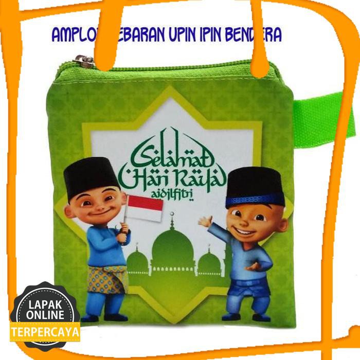 Gambar Upin Ipin Hari Raya Idul Fitri - Jual Dompet Pouch Amplop Angpao