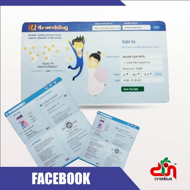 Download now download undangan model facebook maliq mq 048 free template format. Undangan Pernikahan Model Medsos Facebook Shopee Indonesia