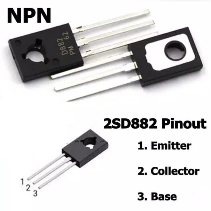 Transistor D882 2SD822 TO-126 3A/40V NPN Power Transistor TR D 882 | Shopee  Indonesia