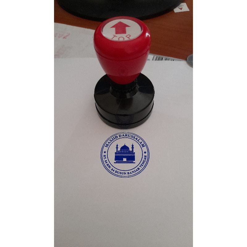 Cetak Stempel BULAT, logo, Perusahaan, lunas stample flash stemple praktis  | Shopee Indonesia