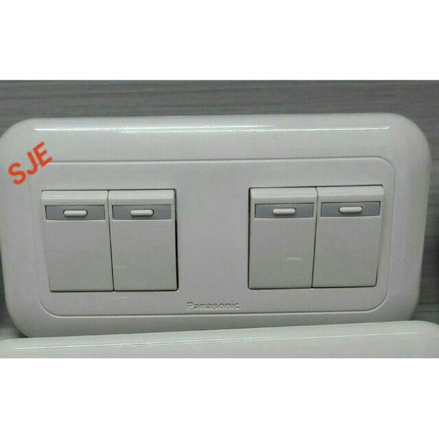 Saklar 4 Gang Panasonic 4 x WEJ5531 + WEJ78049W | Shopee Indonesia
