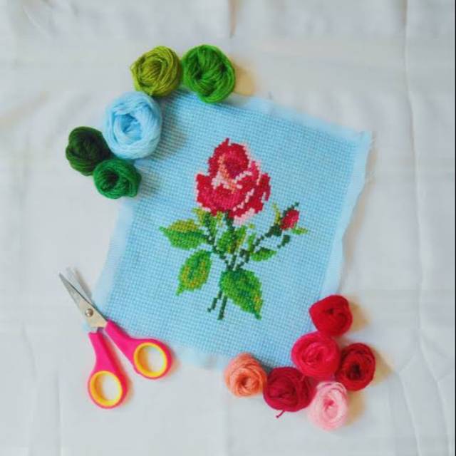 1 PETAK 30X30 CM KAIN STRIMIN SULAM MENYULAM | Shopee Indonesia