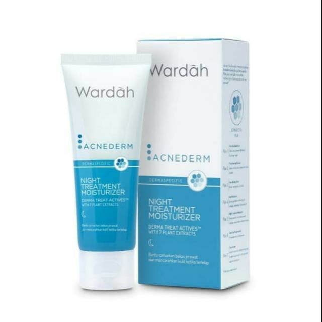 Cream malam wardah ini memiliki kandungan advanced . Jual Wardah Acnederm Night Treatment Moisturizer 40ml Cream Malam Untuk Kulit Berjerawat Indonesia Shopee Indonesia