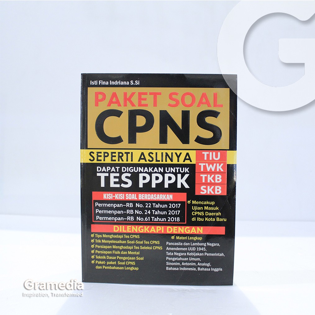 1 soal cpns kebijakan pemerintah petunjuk! Gramedia Palembang Paket Soal Cpns Seperti Aslinya Dapat Digunakan Untuk Tes Pp Shopee Indonesia