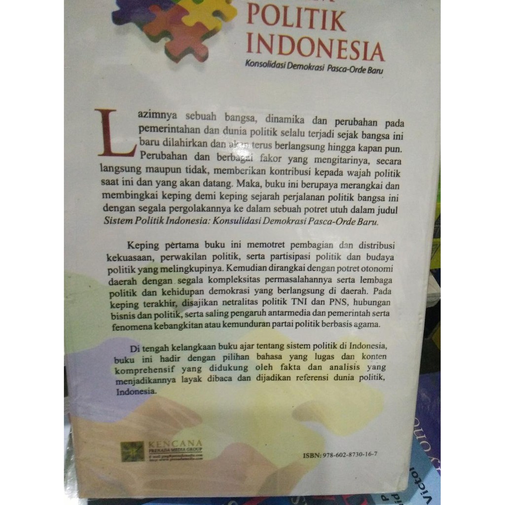 Buku SISTEM POLITIK INDONESIA Konsolidasi Demokrasi Pasca Orde Baru |  Shopee Indonesia