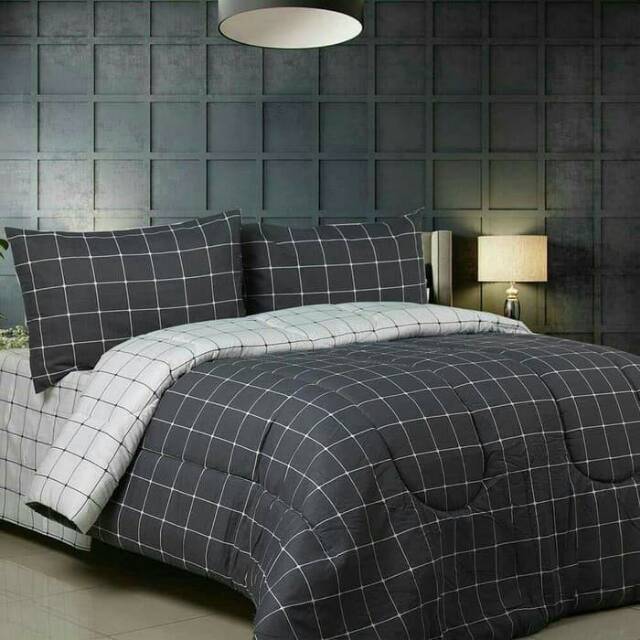 Ia hadir dengan karakteristik warna yang berkilau, tekstur bahan licin, . Sprei ESRA motif KOTAK2 | katun lokal premium | ready