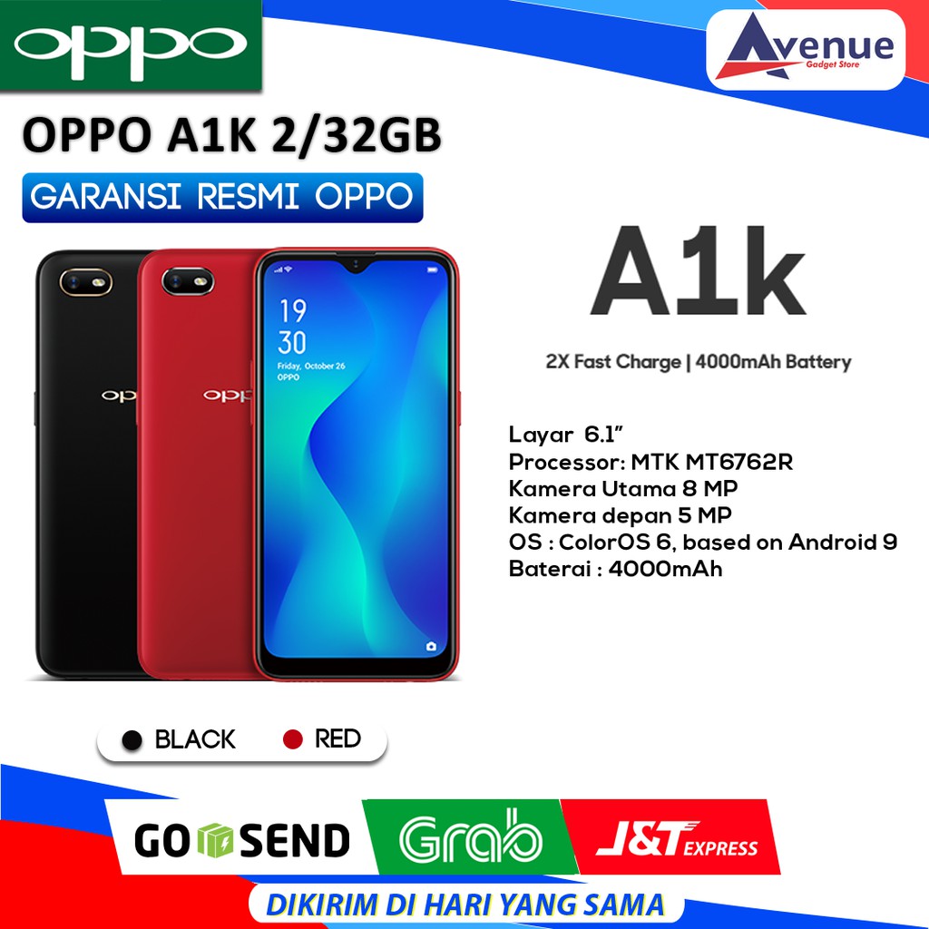 Oppo membekali a9x dengan serangkaian fitur kelas atas. Jual Hp Oppo A1k 2 32gb Garansi Resmi Promo Murah Indonesia Shopee Indonesia