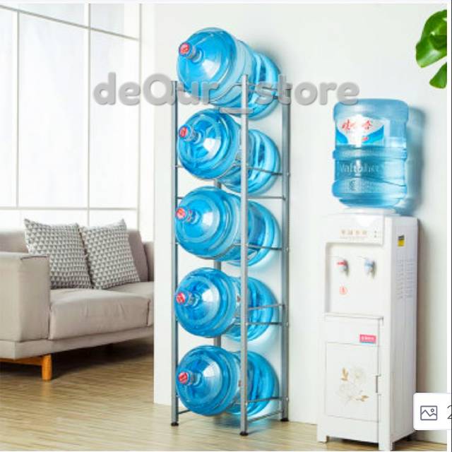 Rak penyimpanan galon 5 Tingkat Rak Galon 5 susun | Shopee Indonesia