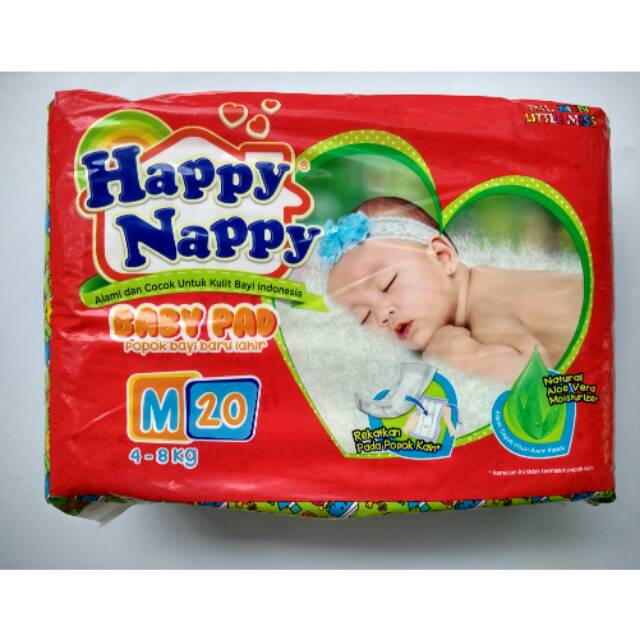 Lalu, produk popok apa yang aman dan nyaman digunakan bayi khususnya bayi baru lahir dan sedang aktif bergerak? Happy Nappy Baby Pad Size M Shopee Indonesia