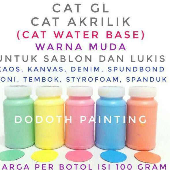 Tidak Diragukan.. Cat Pasta Rubber / GL / Cat Akrilik / Cat Textile &raquo;  Sablon dan Lukis (Bs dikuas) | Shopee Indonesia