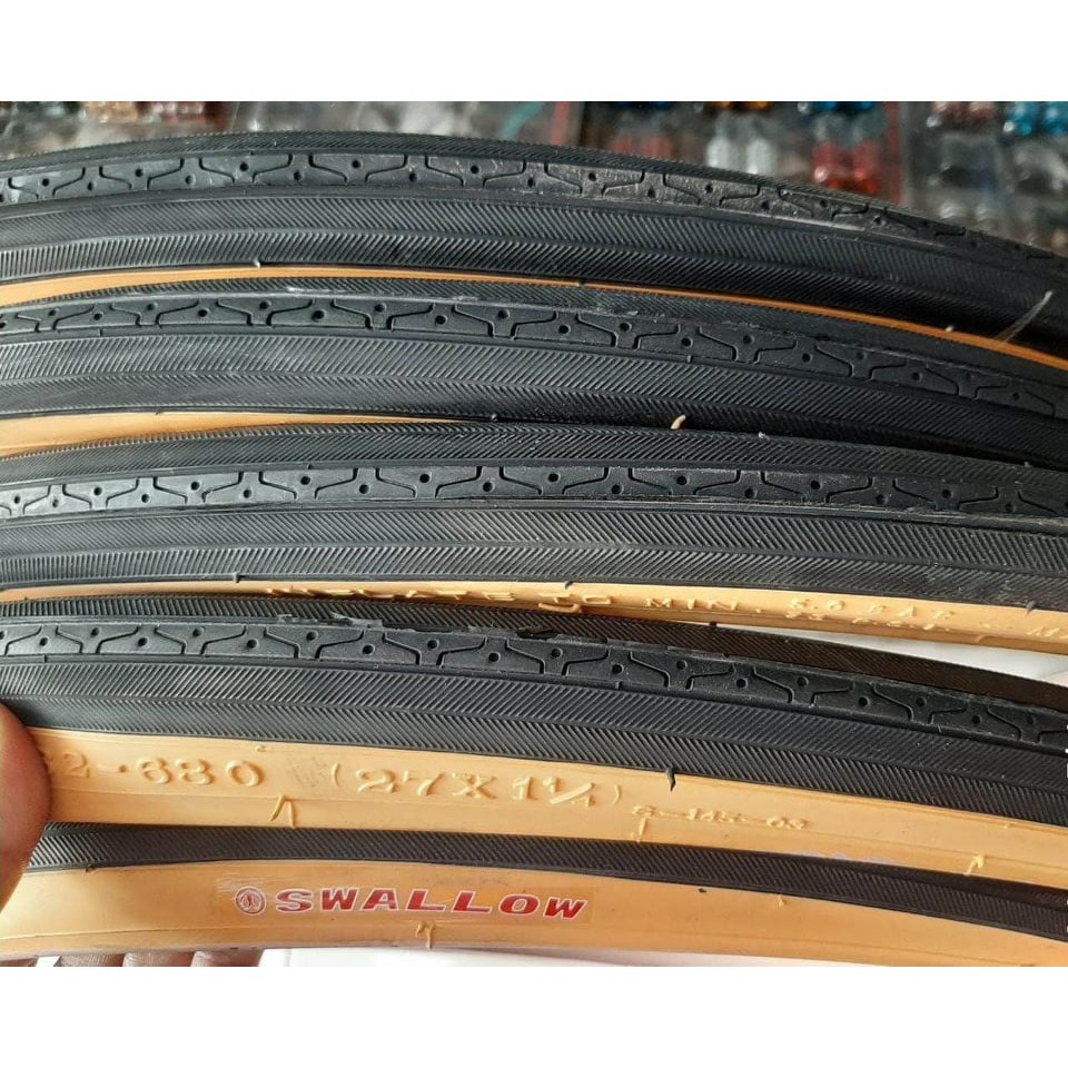 Ban Luar Tire 27 x 1 1/4 27 x 1 1 / 4 Swallow untuk sepeda balap | Shopee  Indonesia