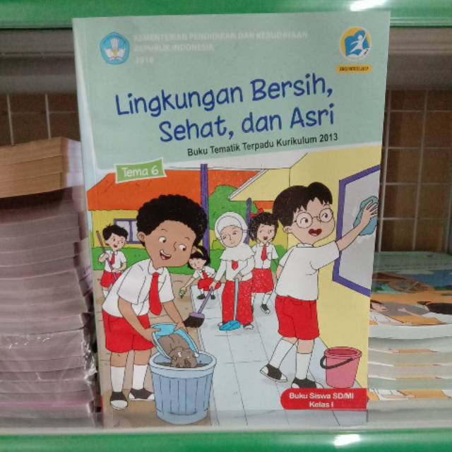 Buku Tematik Kelas 1 SD/MI Tema 6 Lingkungan Bersih, Sehat, dan Asri |  Shopee Indonesia