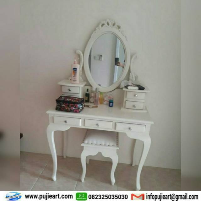 gratis ongkir buvet bufet meja rias dengan cermin putih kayu jati. Jual Meja Rias Murah Kayu Jati Minimalis Tolet Kartini Jati Minimalis Murah Indonesia Shopee Indonesia