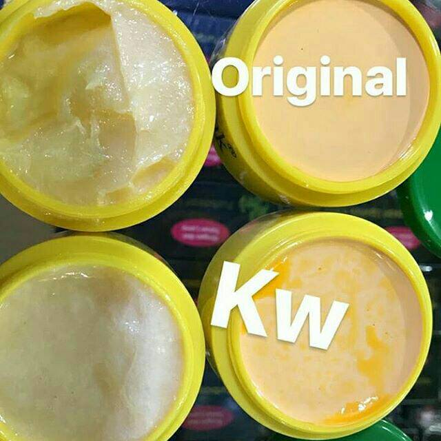Perbedaan kemasan melabic asli vs palsu. Cream Temulawak Original Shopee Indonesia