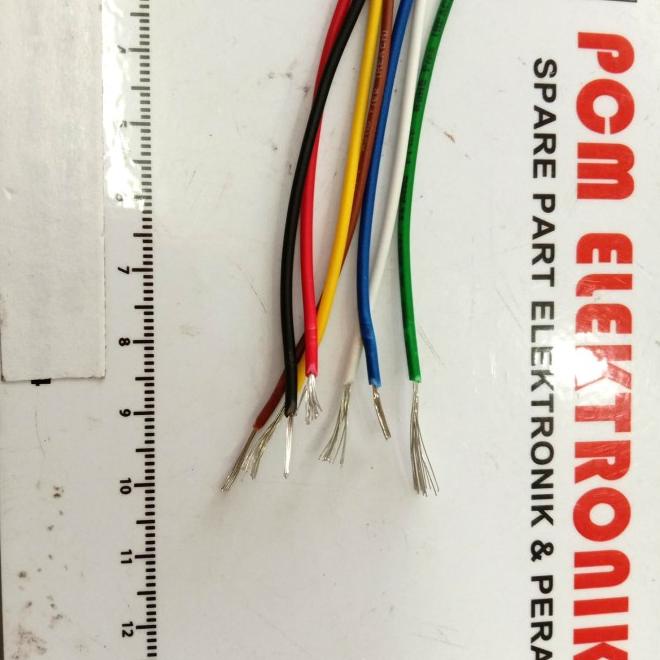 Jual &lsquo;➚ kabel serabut tebal AWG22 made in JAPAN Cable ton awg 22 1meter -  Hitam (Harga murah) Indonesia|Shopee Indonesia