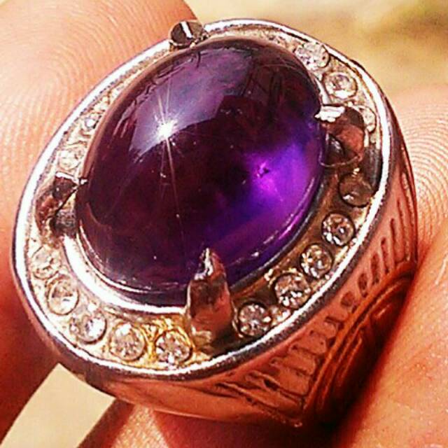 Cincin batu mulia kecubung ungu asihan ametis amethyst crystal. Jual Big Size Batu Kecubung Ungu Natural Amethyst Quartz 100 Asli Alam Kwalitas Super Mulus Kilab Mantab Indonesia Shopee Indonesia