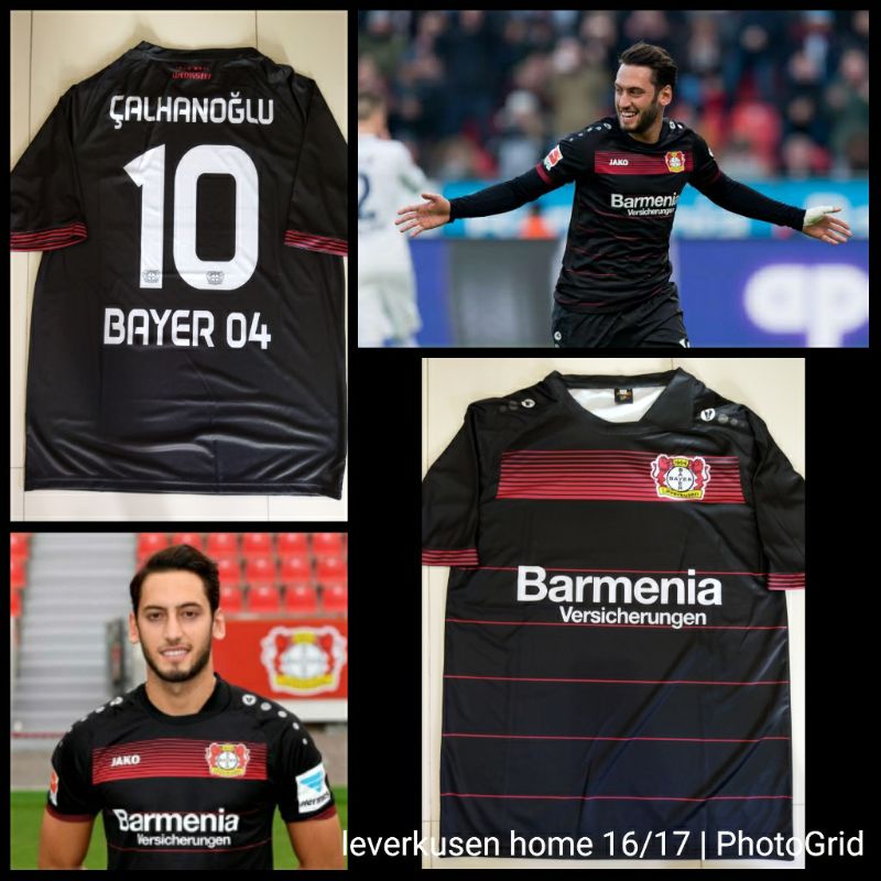 Embroidered · type of team badge:&nbsp;. Jual Jersey Leverkusen Home 2016 2017 Calhanoglu 10 Vendor Lokal Indonesia Shopee Indonesia