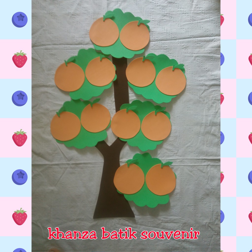 Apakah anda mencari gambar tentang contoh absen guru paud? Hiasan Dinding Edukasi Anak Absensi Pohon Jeruk Shopee Indonesia