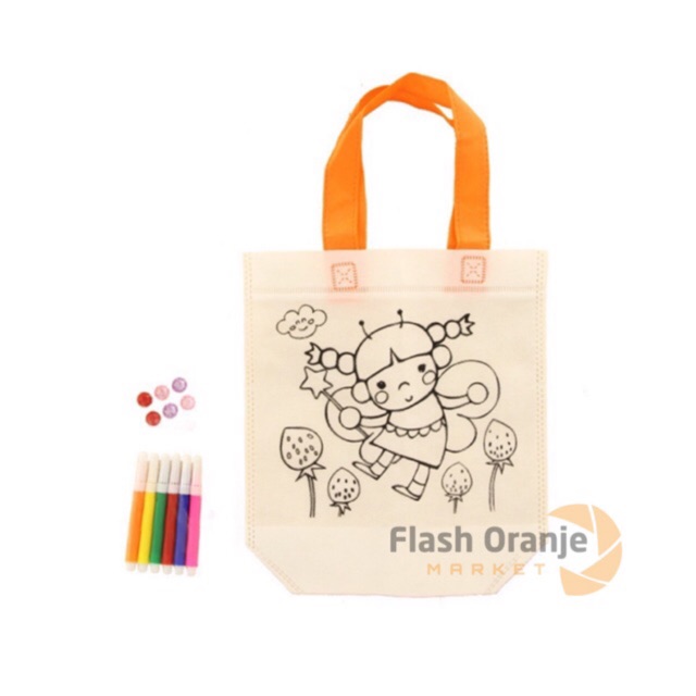 Tas Mewarnai DIY Coloring Bag Tas Anak Unik | Shopee Indonesia