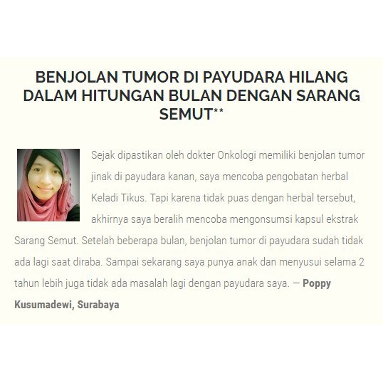 Jual CEK TESTIMONI - Obat Kanker Otak, Payudara, Serviks, Rahim, Prostat,  Hidung, sinus, Kista, Miom Indonesia|Shopee Indonesia