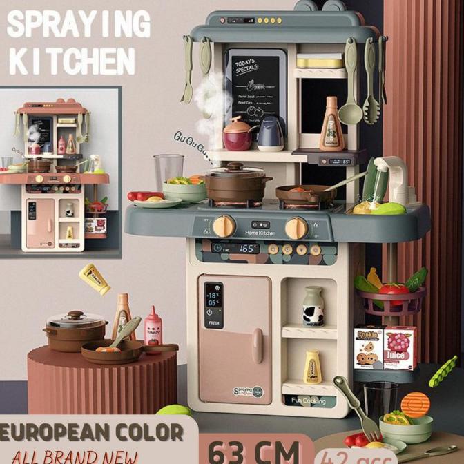 Shop online for kitchen appliances, cookware, bakeware, & cutlery. Barokkah Store Kitchen Set Toys Mainan Masak Masakan Spraying Jumbo Premium Music New European Shopee Indonesia