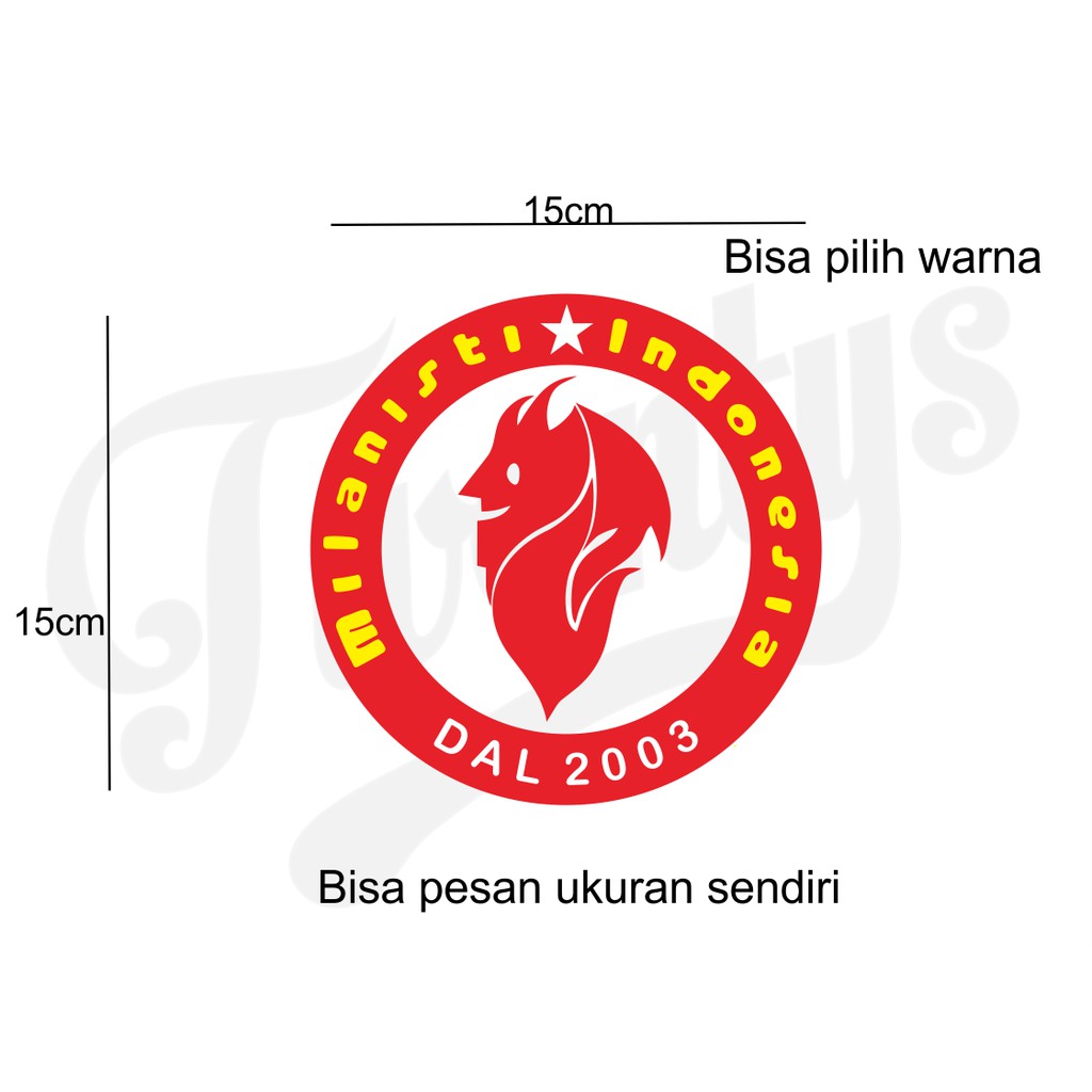 Sejak tahun 2007, logo milanisti indonesia ini secara resmi berganti. Stiker Milanisti Indonesia Sticker Cutting Bisa Ditempel Dimanapun Shopee Indonesia