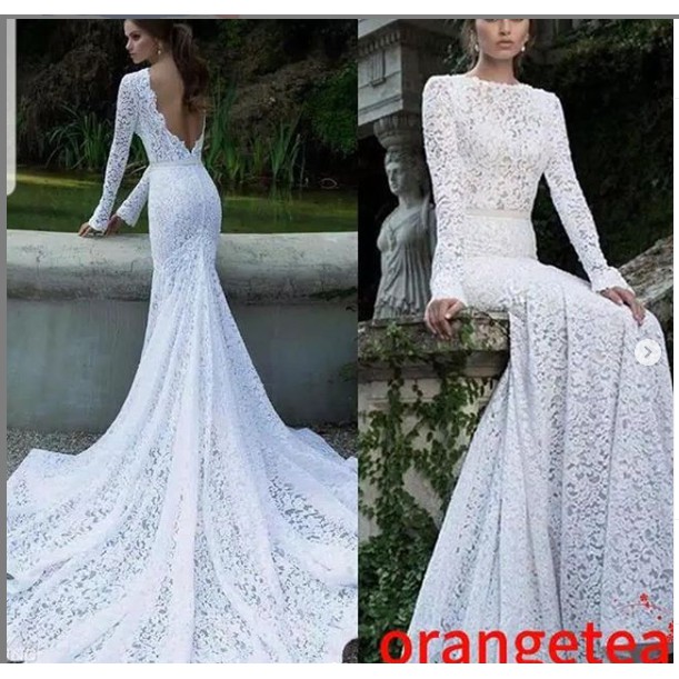 Jual Gaun Pengantin Putih Tulang Indonesia|Shopee Indonesia