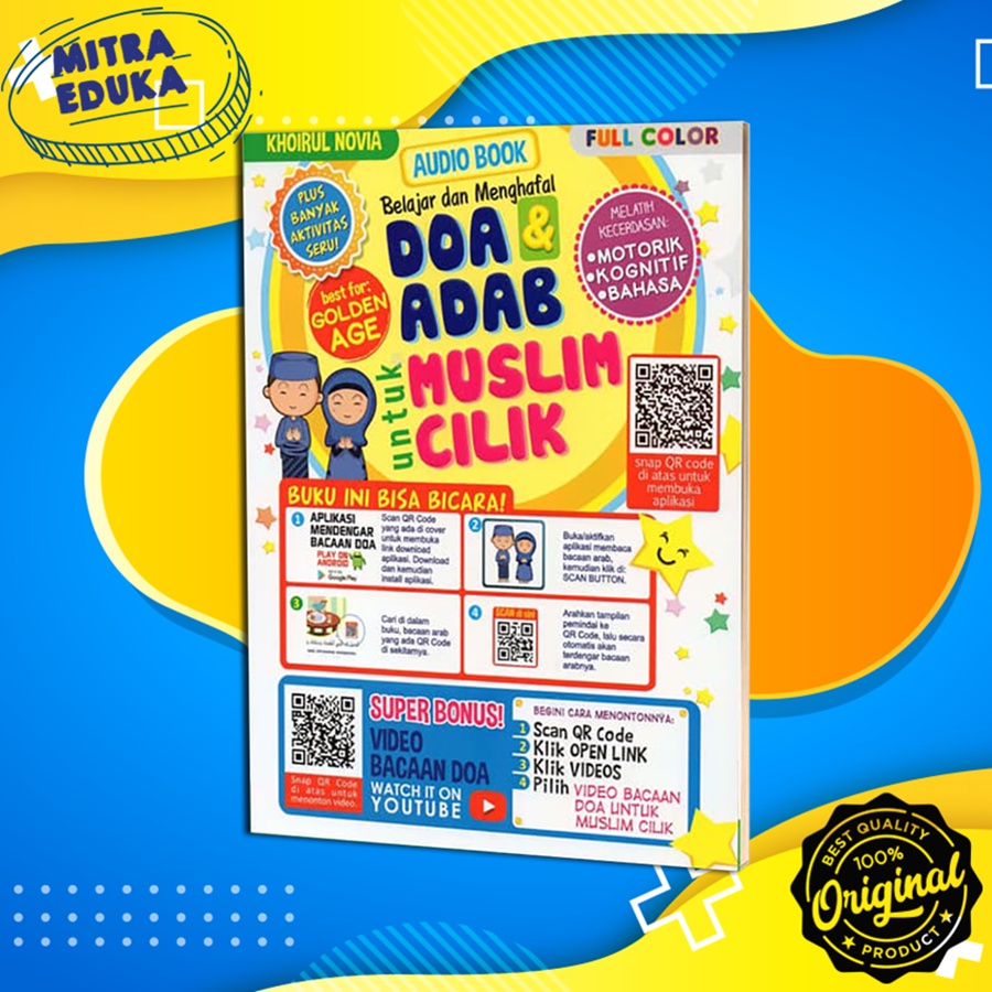 Dalam ajaran agama islam sendiri, kita dianjurkan untuk mendoakan anak sejak masih di dalam kandungan. Buku Anak Islami Belajar Dan Menghafal Doa Adab Untuk Muslim Cilik Shopee Indonesia