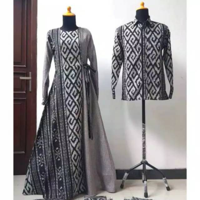 View model gamis troso kombinasi polos terbaru background. Gamis Tenun Troso Lurik Couple Keluarga Asli Jepara Shopee Indonesia