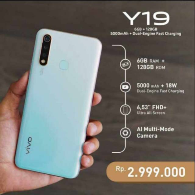Chipset, mediatek mt6768 helio p65 (12 nm) ; Jual Hp Vivo Y19 Indonesia Shopee Indonesia