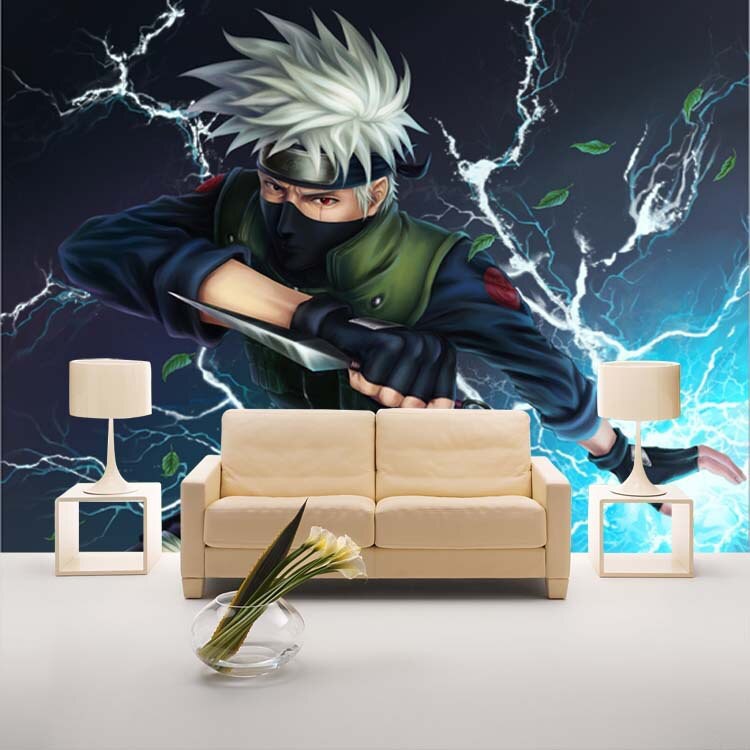 This hd wallpaper is about naruto and hinata wallpaper, joy, children, art, confusion, uzumaki naruto, original wallpaper dimensions is 2560x1600px, . Naruto Kakashi Photo Wallpaper Cartoon Anime Wallpaper Custom Wall Mural Boys Bedroom Kids Room Shopee Indonesia