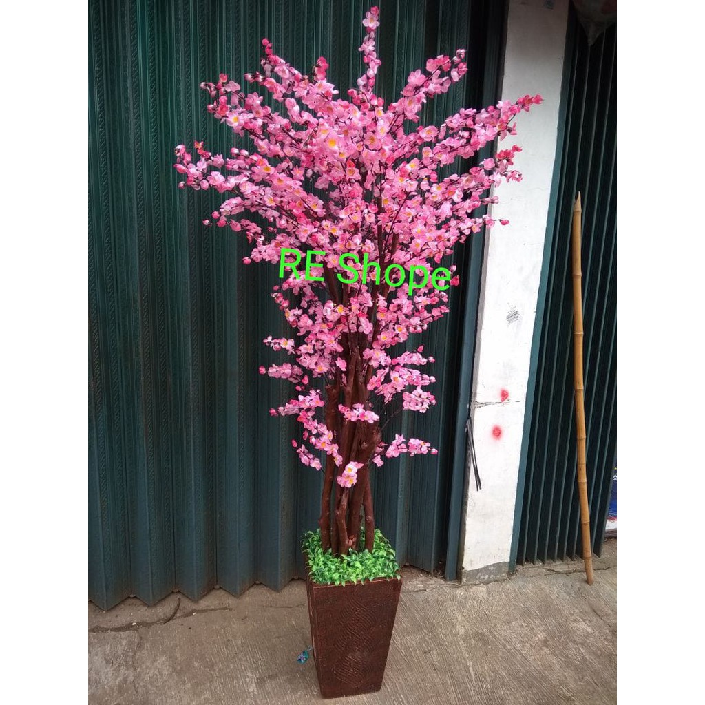Bunga plastik/bunga Hias/bunga artificial/pohon Plastik/Pohon Sakura Rimbun  170cm All | Shopee Indonesia