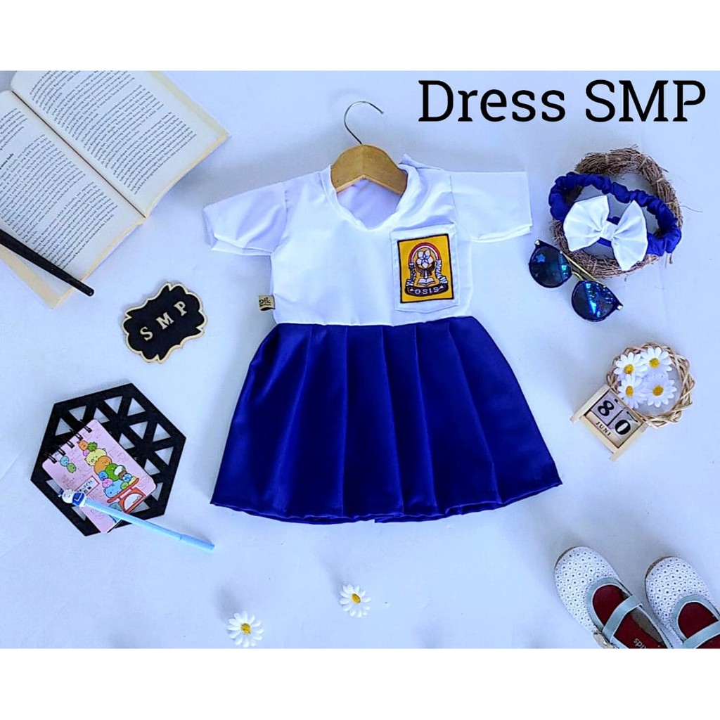 Jual SERAGAM SMP ANAK MODEL DRESS/SERAGAM BAYI DAN ANAK Indonesia|Shopee  Indonesia