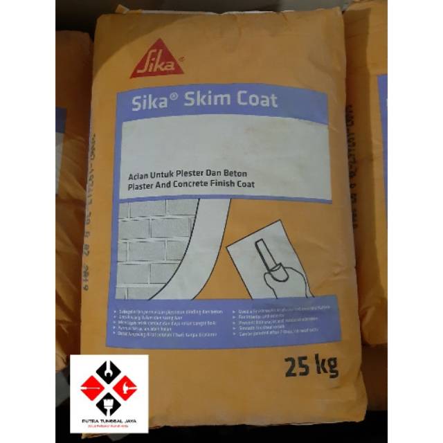 Jual SIKA SKIM COAT 25 Kg (acian plesteran dan beton) Indonesia|Shopee  Indonesia