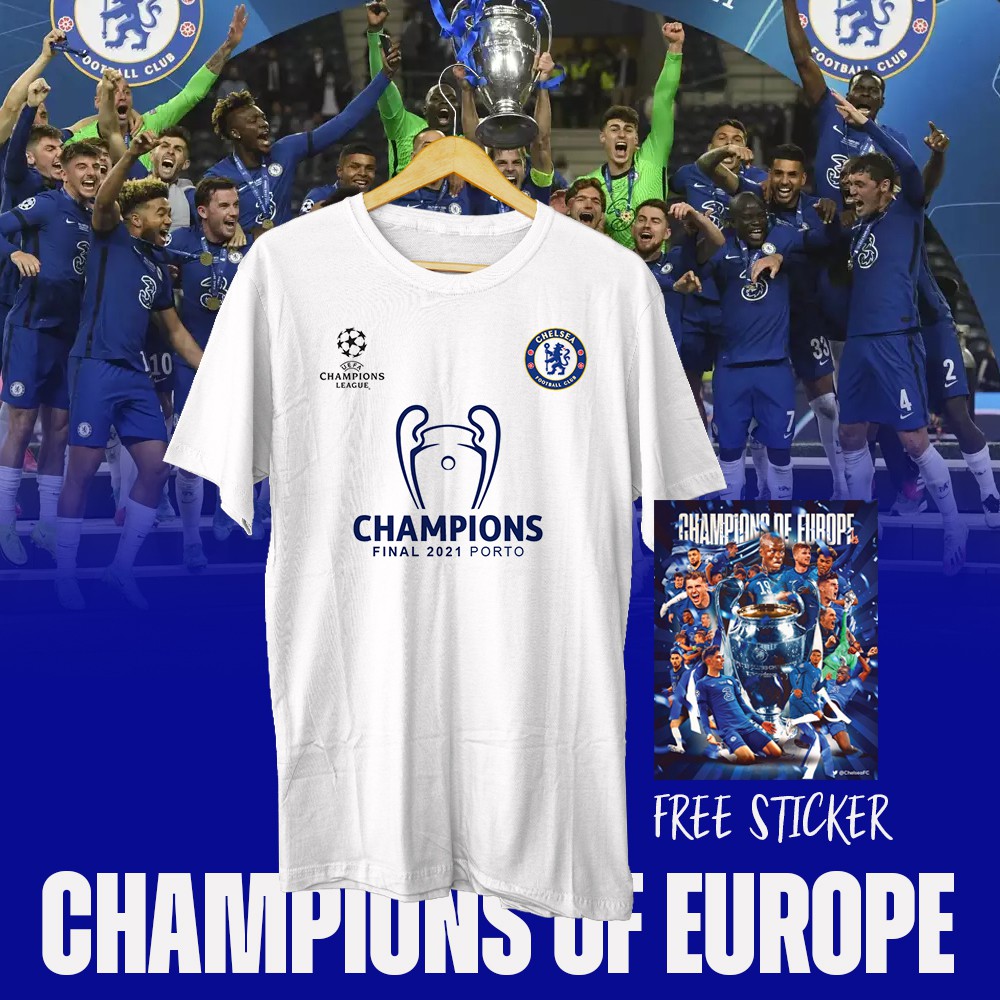 Para pemain chelsea merayakan gelar juara liga champions usai menaklukkan. Jual Kaos Chelsea Fc Juara Liga Champions 2020 2021 Indonesia Shopee Indonesia