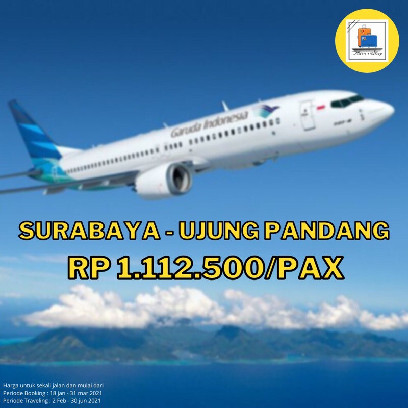 Tetapi dua hal yang diketahui, pesawat tersebut terbang dalam kondisi hujan lebat dan pesawatnya sudah berusia hampir 27 tahun. Promo Tiket Pesawat Surabaya Ujung Pandang Shopee Indonesia