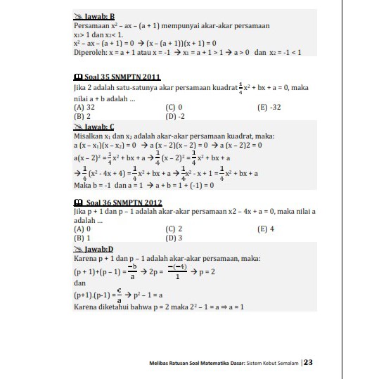 17.04.2021 · program pascasarjana universitas terbuka gedung pascasarjana jl.cabe raya, pondok cabe, pamulang, tangerang selatan 15418. Buku Sks Melibas Ratusan Soal Matematika Dasar Sistem Kebut Semalam Shopee Indonesia