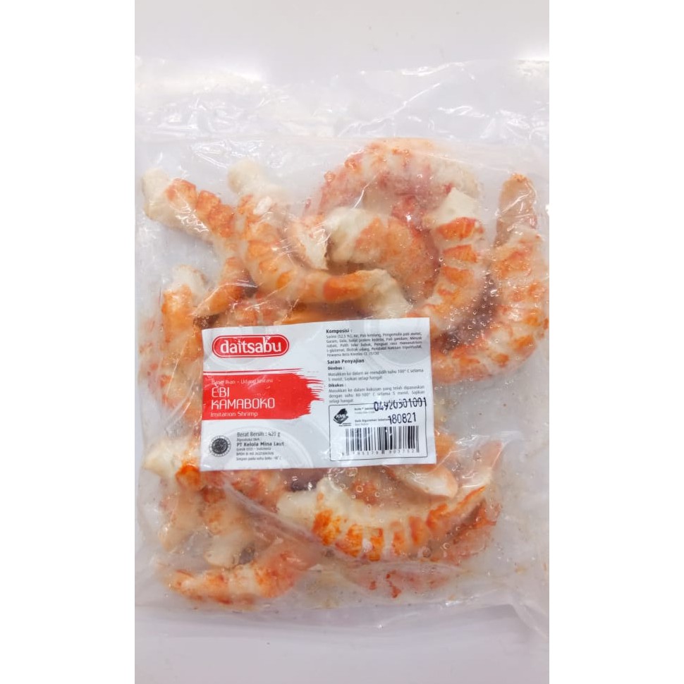EBI KAMABOKO DAITSABU 420GR IKAN OLAHAN BENTUK UDANG SATE SEAFOOD | Shopee  Indonesia