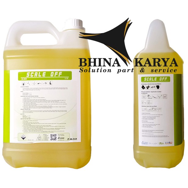 Chemical SCALE OFF Cairan Pembersih Kerak Air &amp; Karat Besi/Korosi 5L |  Shopee Indonesia