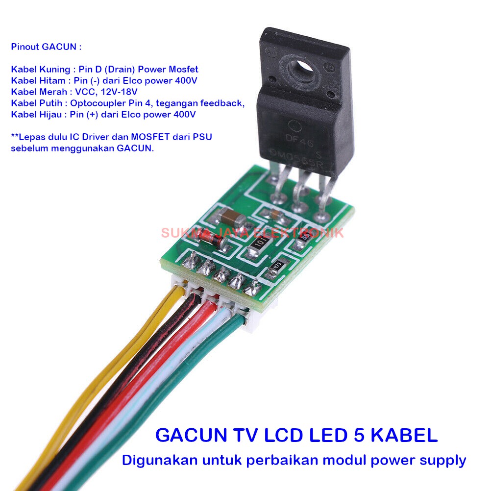 Video cara pemasangan dapat dilihat di youtube kata kunci cara pasang ca901. Gacun 5 Kabel Modul Psu Tv Lcd Led Shopee Indonesia