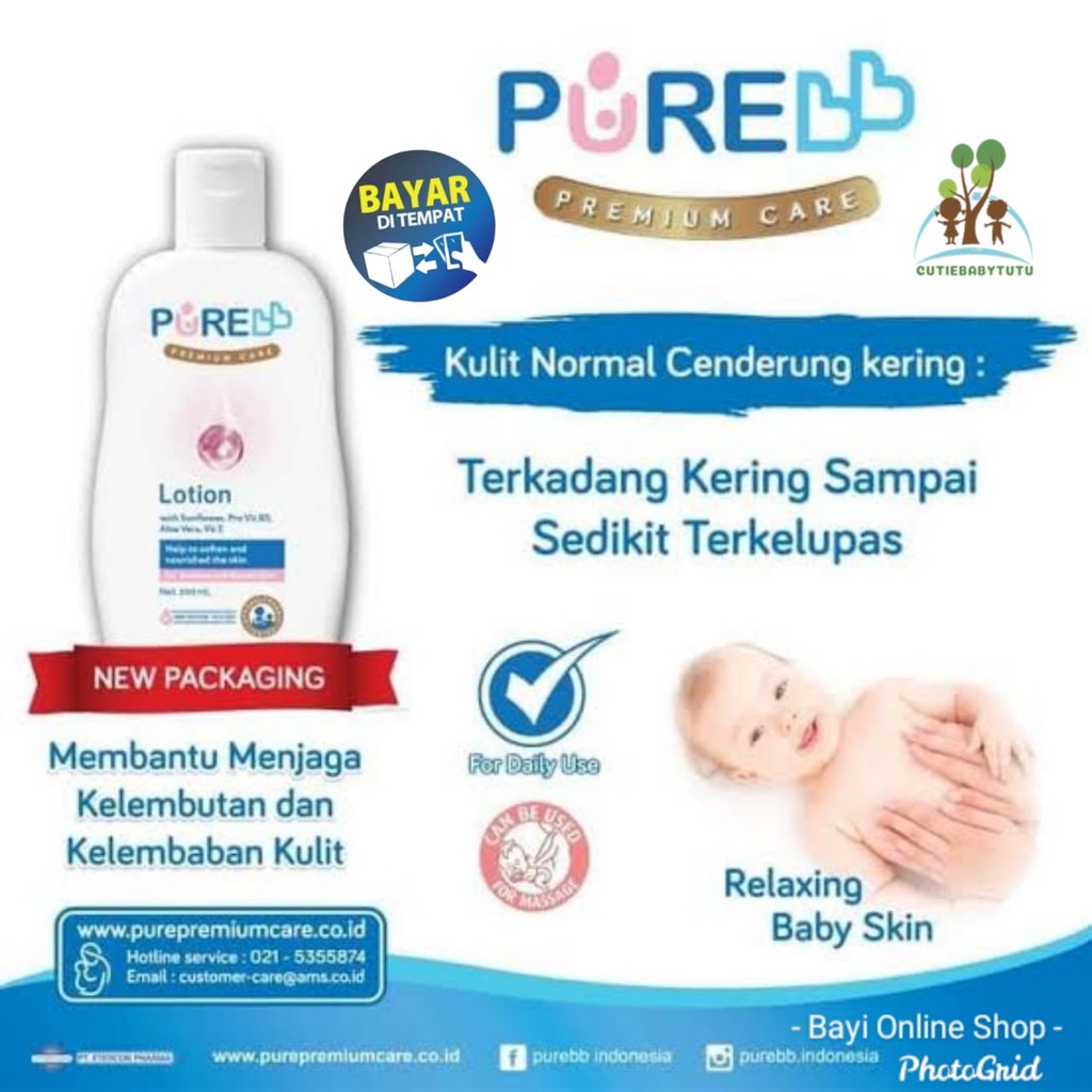 Kandungan epidermal replenishing complex yang terdiri dari lima bahan utama berguna untuk melindungi kulit dari kekeringan. Jual Pure Baby Kids Purebaby Purekids Body Lotion 200 Ml Pelembab Kulit Cream Krim Badan Bayi Anak 200ml Indonesia Shopee Indonesia