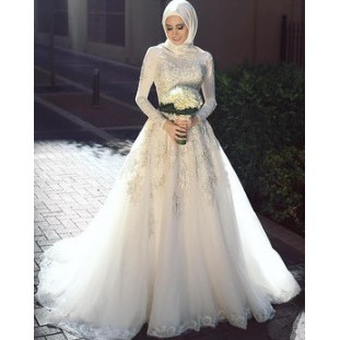 #muslimwedding #wedding #engagement #formal #formalwear #islam #muslim…”. Muslim Bridal Gown Long Sleeve Muslim Hijab Wedding Dress Shopee Indonesia