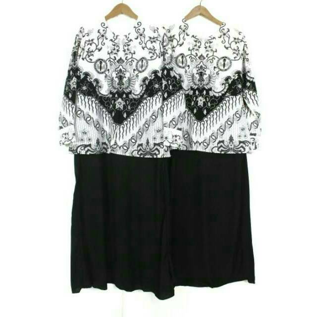 Jual Gamis PGRI seragam guru pns pdh asn kerja batik hitam baju formal  Indonesia|Shopee Indonesia