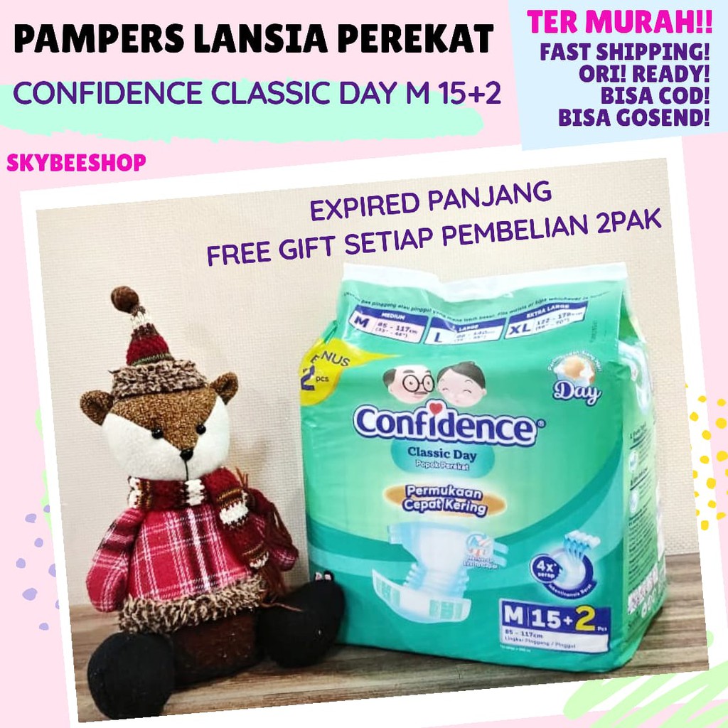 Teliti spesifikasi popok pampers dewasa lansia tersebut dan lihat seberapa bagus rating penjual popok pampers dewasa lansia yang akan anda beli.selamat belanjaa . Pampers Lansia Perekat Confidence Classic Day M 17 Dan Xl 15 Bisa Cod Ready Bdg Langsung Kirim Shopee Indonesia